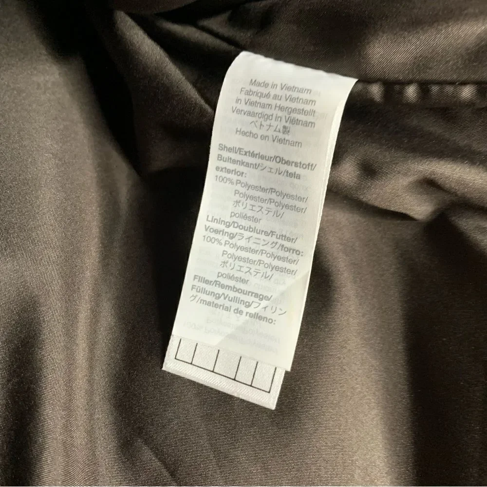 J.crew quilted puffer vest zip up leopard brown‎